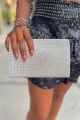 Crystal Clutch Silver