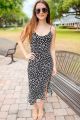 Floral Maxi Dress Black