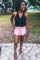 Crystal Shorts Pink