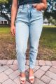 High Rise Mom Jean Light