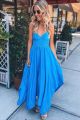 Handkerchief Maxi Dress Blue