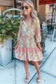 Print Shift Dress Sage