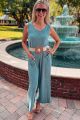 Ribbed Jumpsuit Slate