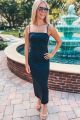 Low Back Gown Black