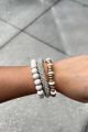 Beaded Bracelet Set Ivory