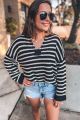 Striped Sweater Black