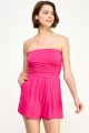 Ruched Strapless Romper