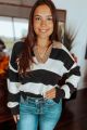 Striped Sweater Ivory