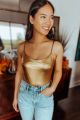 Metallic Bodysuit Gold