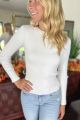 Ribbed Crewneck Sweater Ivory