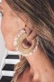 Woven Earrings Tan