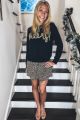 Leopard Skirt Mocha