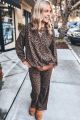 Leopard Sweatpants Brown