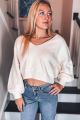 V-Neck Sweater Ivory