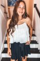 Ruffle Tank White
