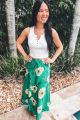 Floral Skirt Green