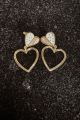 Heart Earrings Gold