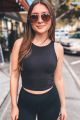 Active Crop Top Black