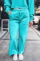 Wide Leg Sweatpants Turquoise
