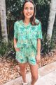 Print Blouse Mint