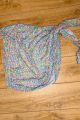 Floral Wrap Cover Up Blue