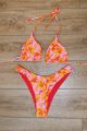 Reversible Print Triangle Top Red