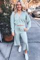 Wide Leg Sweatpants Olive Stone