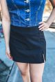 Low Rise Skort Black