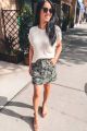 Denim Cargo Skirt