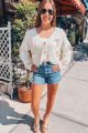 Bow Detailed Cardigan Cream
