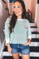 Striped Sweater White