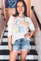 Beach Side Sweater White
