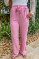 Linen Pants Pink