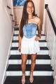 Ruffle Skirt White