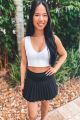 Tennis Skirt With Shorts Black