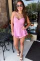 Halter Romper Pink