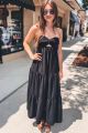 Strapless Maxi Dress Black