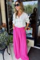 Wide Leg Pants Pink