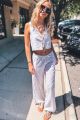 Print Linen Pants Sandy