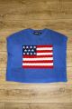 Crochet Flag Sweater Blue