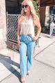 Wide Leg Tencel Pants Lt Blue