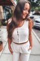 Striped Tank Khaki