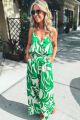 Print Jumpsuit Green