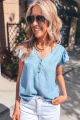Chambray Blouse Blue