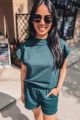 French Terry Cap Sleeve Top