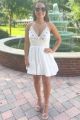 Embroidered Dress Ivory