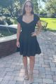 Smocked Top Dress Black