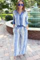 Print Pants Blue