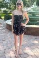 Floral Lace Dress Black