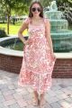 Print Maxi Dress Orange